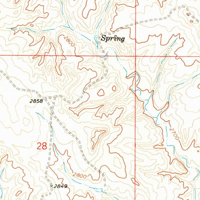 United States Geological Survey Coal Bank Spring, MT (1969, 24000-Scale) digital map