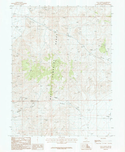United States Geological Survey Coal Canyon, NV (1987, 24000-Scale) digital map