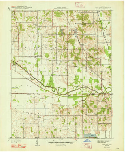 United States Geological Survey Coal City, IN (1948, 24000-Scale) digital map