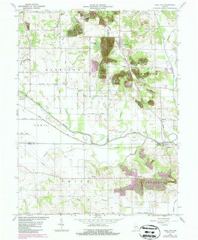United States Geological Survey Coal City, IN (1963, 24000-Scale) digital map