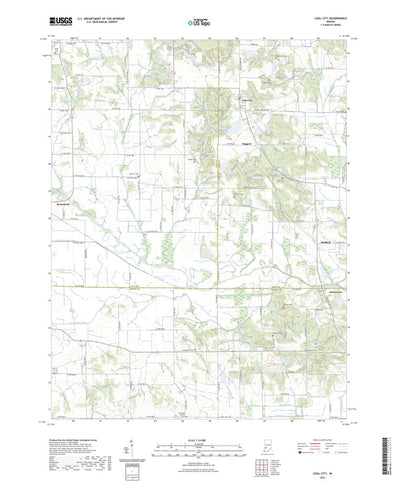 United States Geological Survey Coal City, IN (2022, 24000-Scale) digital map