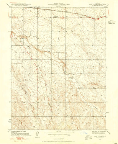 United States Geological Survey Coal Creek, CO (1939, 24000-Scale) digital map