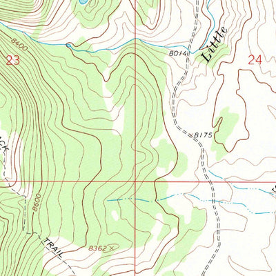 United States Geological Survey Coal Creek, WY (1967, 24000-Scale) digital map
