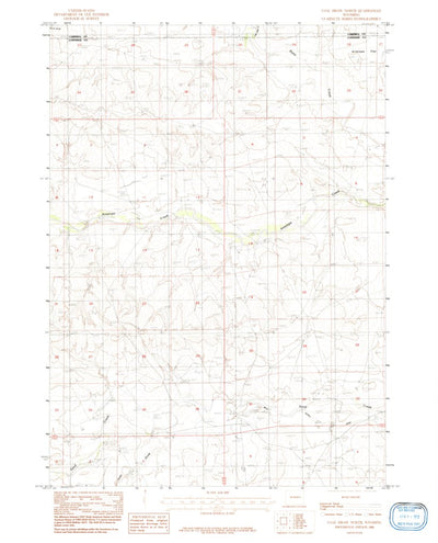 United States Geological Survey Coal Draw North, WY (1984, 24000-Scale) digital map