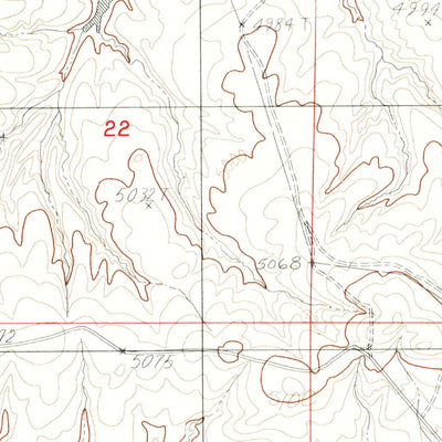 United States Geological Survey Coal Draw North, WY (1984, 24000-Scale) digital map