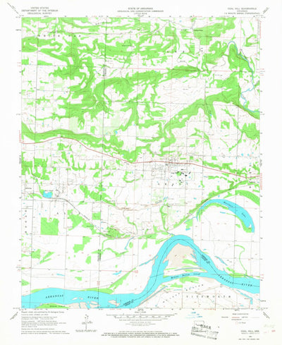 United States Geological Survey Coal Hill, AR (1961, 24000-Scale) digital map