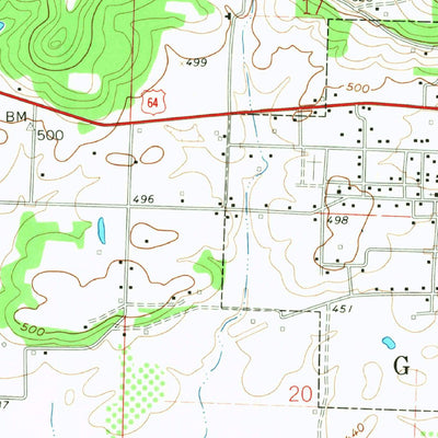United States Geological Survey Coal Hill, AR (1961, 24000-Scale) digital map