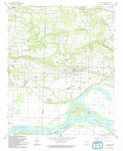 United States Geological Survey Coal Hill, AR (1993, 24000-Scale) digital map