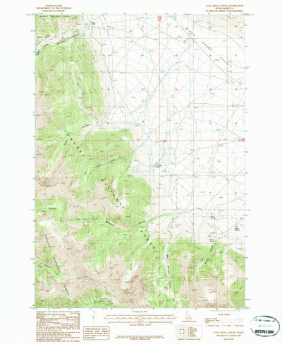 United States Geological Survey Coal Kiln Canyon, ID (1987, 24000-Scale) digital map
