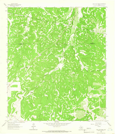 United States Geological Survey Coal Kiln Draw, TX (1963, 24000-Scale) digital map
