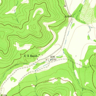 United States Geological Survey Coal Kiln Draw, TX (1963, 24000-Scale) digital map