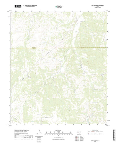 United States Geological Survey Coal Kiln Draw, TX (2022, 24000-Scale) digital map