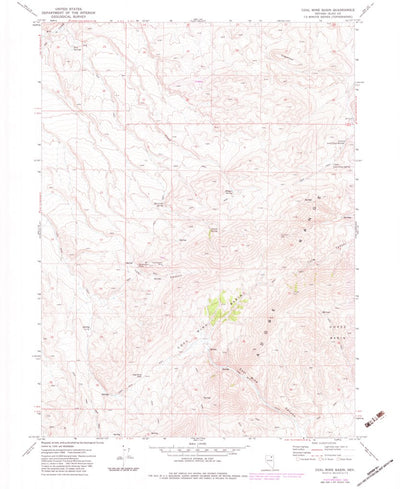 United States Geological Survey Coal Mine Basin, NV (1971, 24000-Scale) digital map