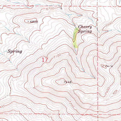 United States Geological Survey Coal Mine Basin, NV (1971, 24000-Scale) digital map