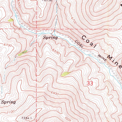 United States Geological Survey Coal Mine Basin, NV (1971, 24000-Scale) digital map