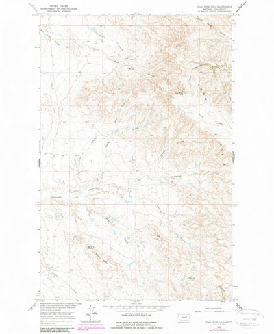 United States Geological Survey Coal Mine Hill, MT (1965, 24000-Scale) digital map