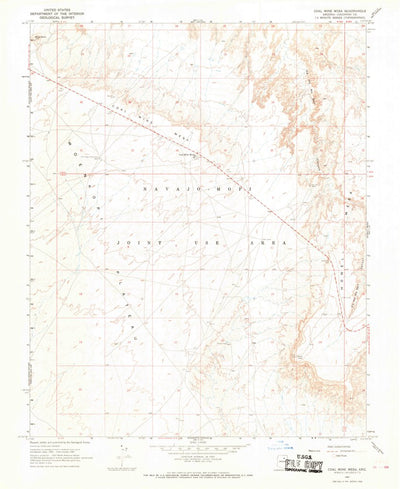 United States Geological Survey Coal Mine Mesa, AZ (1967, 24000-Scale) digital map