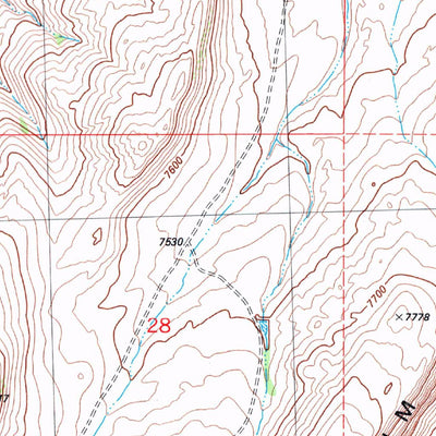 United States Geological Survey Coal Mine Ridge, WY (1983, 24000-Scale) digital map