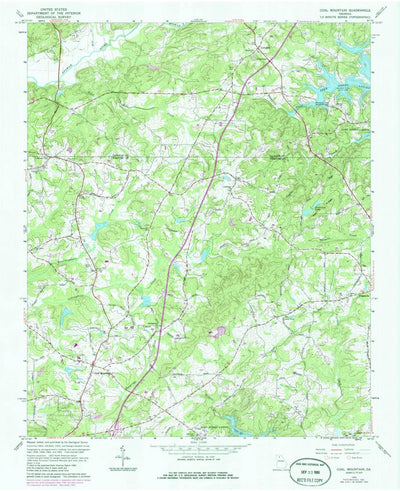 United States Geological Survey Coal Mountain, GA (1964, 24000-Scale) digital map