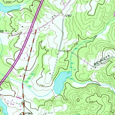 United States Geological Survey Coal Mountain, GA (1964, 24000-Scale) digital map