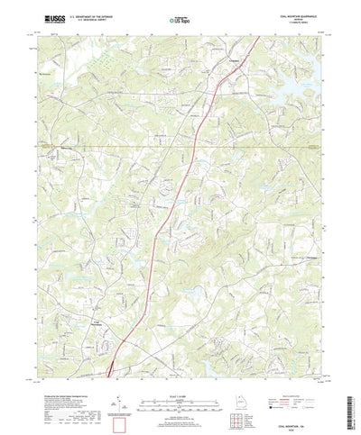 United States Geological Survey Coal Mountain, GA (2020, 24000-Scale) digital map