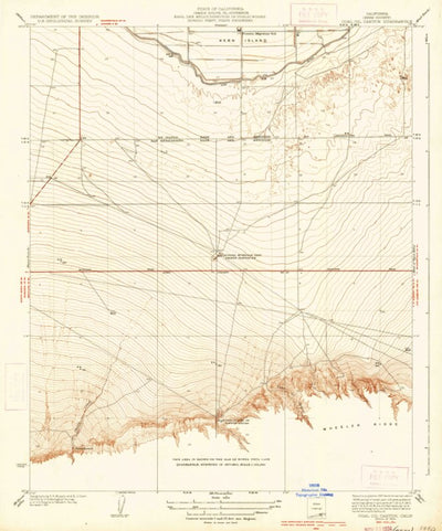 United States Geological Survey Coal Oil Canyon, CA (1934, 31680-Scale) digital map