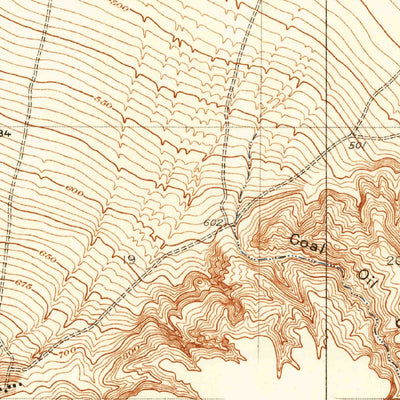 United States Geological Survey Coal Oil Canyon, CA (1934, 31680-Scale) digital map