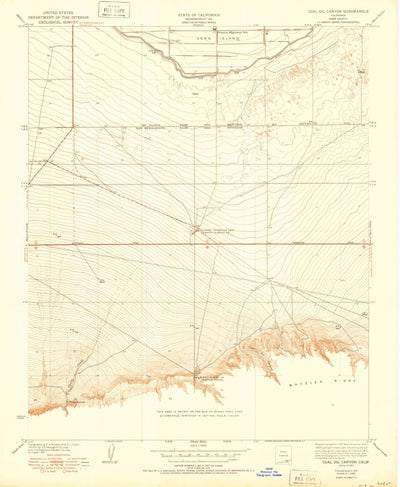 United States Geological Survey Coal Oil Canyon, CA (1950, 24000-Scale) digital map