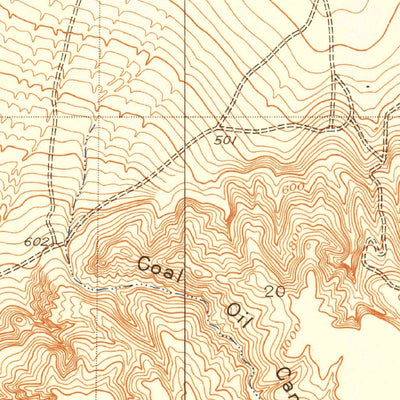 United States Geological Survey Coal Oil Canyon, CA (1950, 24000-Scale) digital map