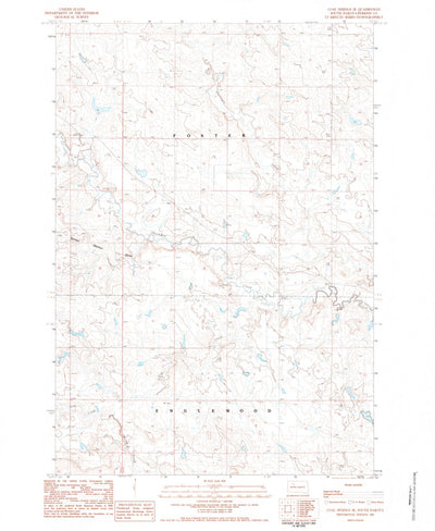 United States Geological Survey Coal Springs SE, SD (1983, 24000-Scale) digital map