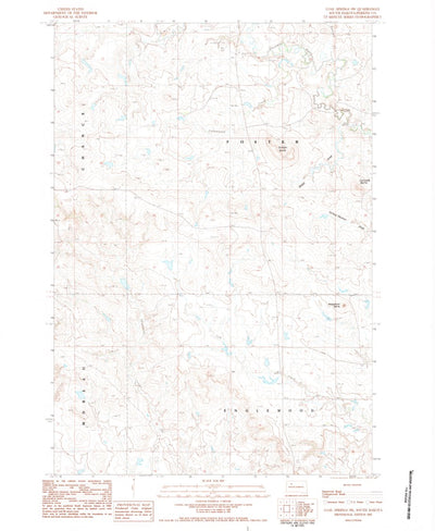 United States Geological Survey Coal Springs SW, SD (1983, 24000-Scale) digital map