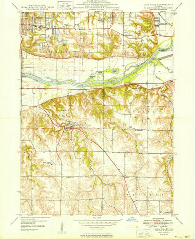 United States Geological Survey Coal Valley, IL (1949, 24000-Scale) digital map