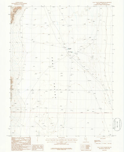 United States Geological Survey Coal Valley Reservoir, NV (1985, 24000-Scale) digital map