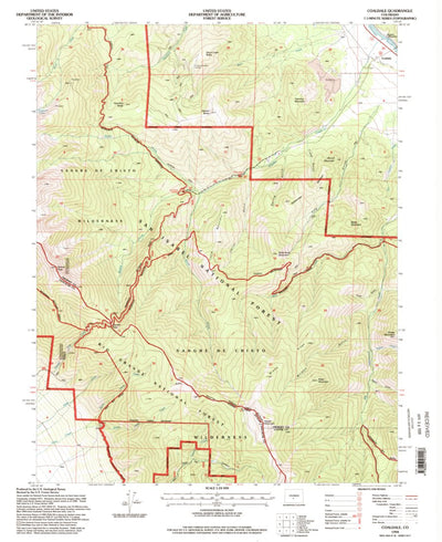 United States Geological Survey Coaldale, CO (1994, 24000-Scale) digital map