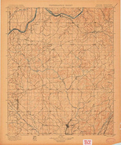 United States Geological Survey Coalgate, OK (1900, 125000-Scale) digital map