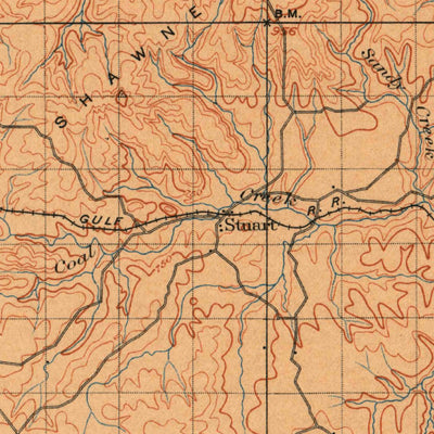 United States Geological Survey Coalgate, OK (1900, 125000-Scale) digital map