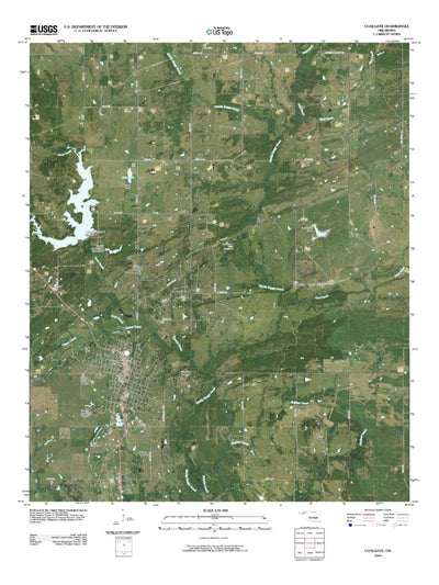 United States Geological Survey Coalgate, OK (2009, 24000-Scale) digital map