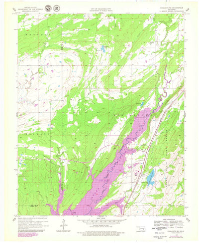 United States Geological Survey Coalgate SE, OK (1957, 24000-Scale) digital map