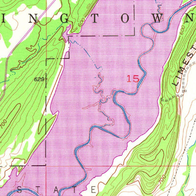 United States Geological Survey Coalgate SE, OK (1957, 24000-Scale) digital map