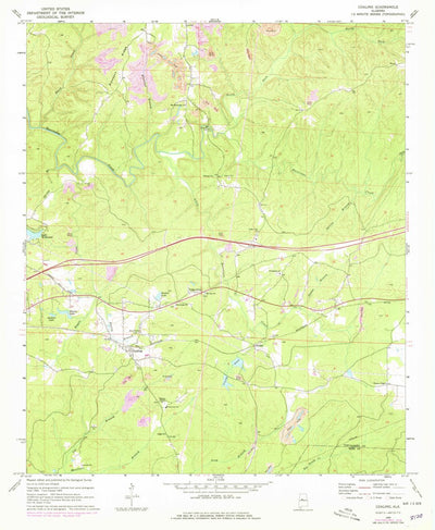 United States Geological Survey Coaling, AL (1969, 24000-Scale) digital map