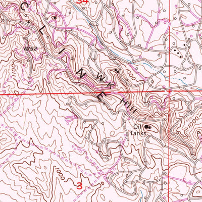 United States Geological Survey Coalinga, CA (1956, 24000-Scale) digital map