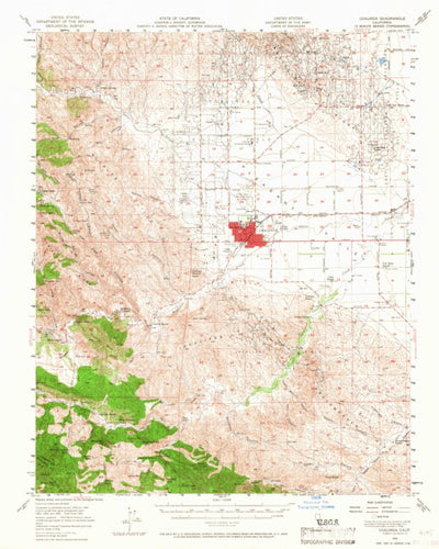 United States Geological Survey Coalinga, CA (1956, 62500-Scale) digital map