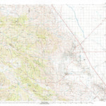 United States Geological Survey Coalinga, CA (1987, 100000-Scale) digital map