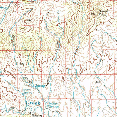 United States Geological Survey Coalinga, CA (1987, 100000-Scale) digital map