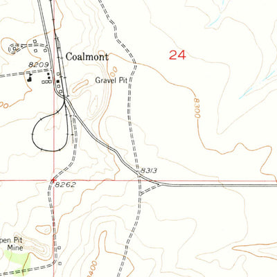 United States Geological Survey Coalmont, CO (1955, 24000-Scale) digital map