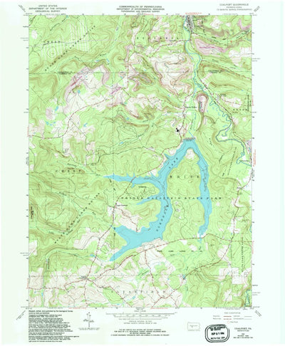 United States Geological Survey Coalport, PA (1961, 24000-Scale) digital map