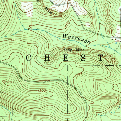 United States Geological Survey Coalport, PA (1961, 24000-Scale) digital map
