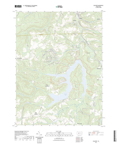 United States Geological Survey Coalport, PA (2023, 24000-Scale) digital map