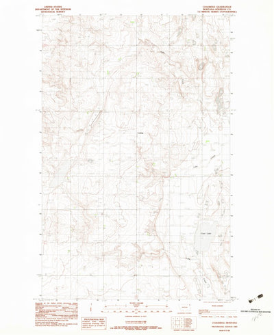 United States Geological Survey Coalridge, MT (1983, 24000-Scale) digital map