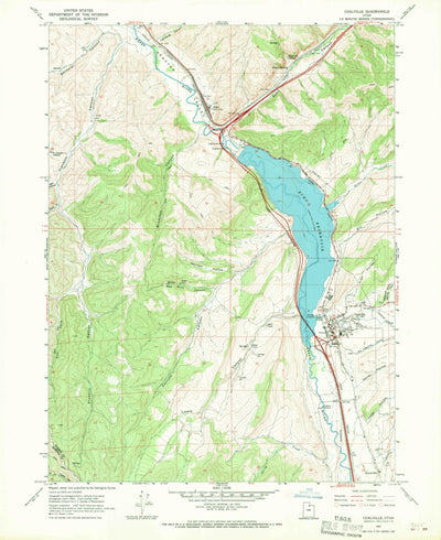 United States Geological Survey Coalville, UT (1967, 24000-Scale) digital map